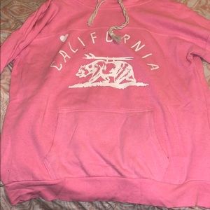 Pink hoodie